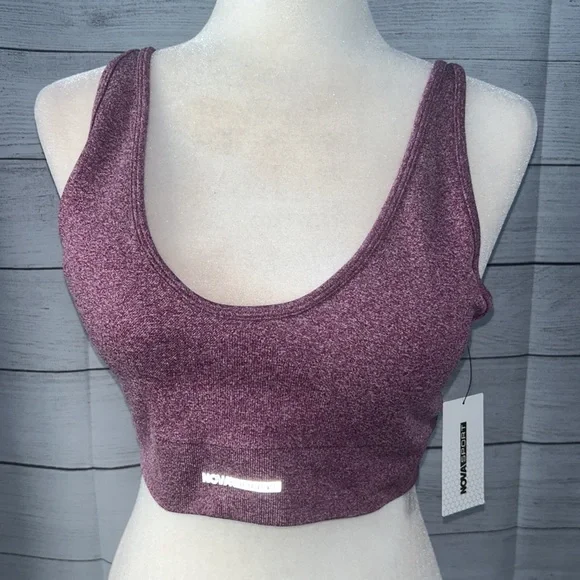 NWT Fashion Nova Plum Vital Goddess Sports Bra in Infinity Seamless - Picture 6 of 6